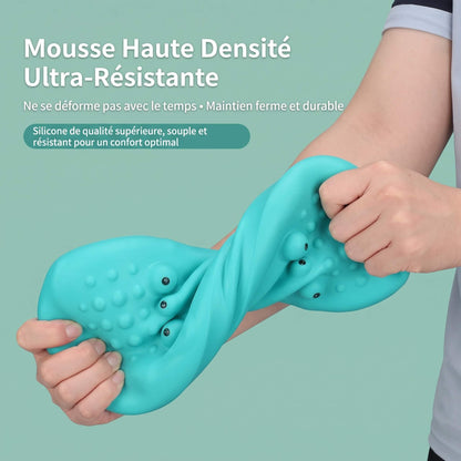 CerviFlex™ - Coussin de Traction & Massage Cervical Ergonomique